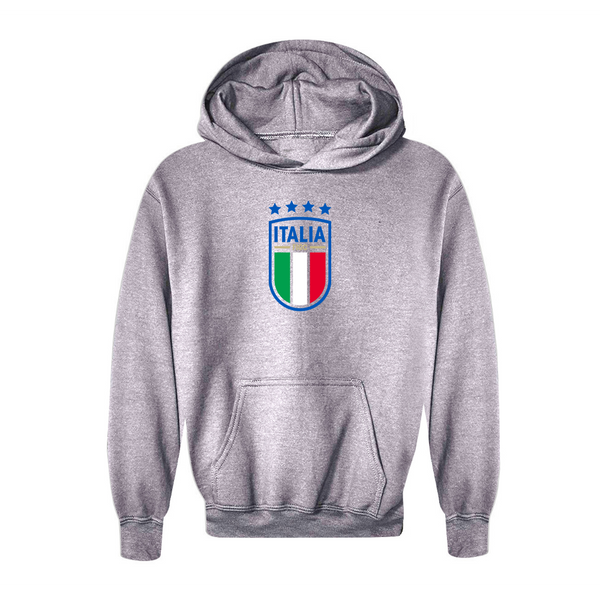 Youth Kids Italy National Soccer Pullover Hoodie