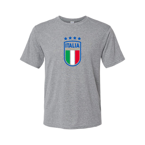 Men's Italy National Soccer Polyester T-Shirt