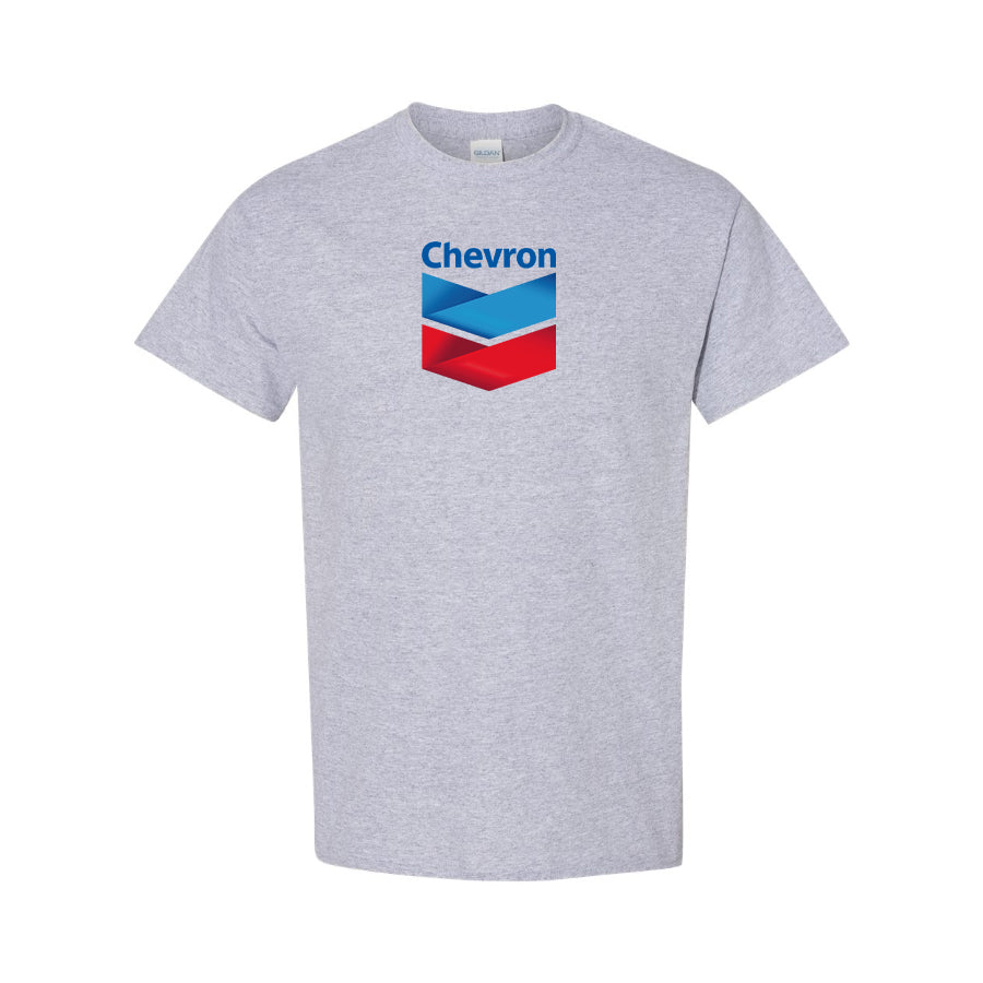 Men's Chevron Gas Station  Cotton T-Shirt