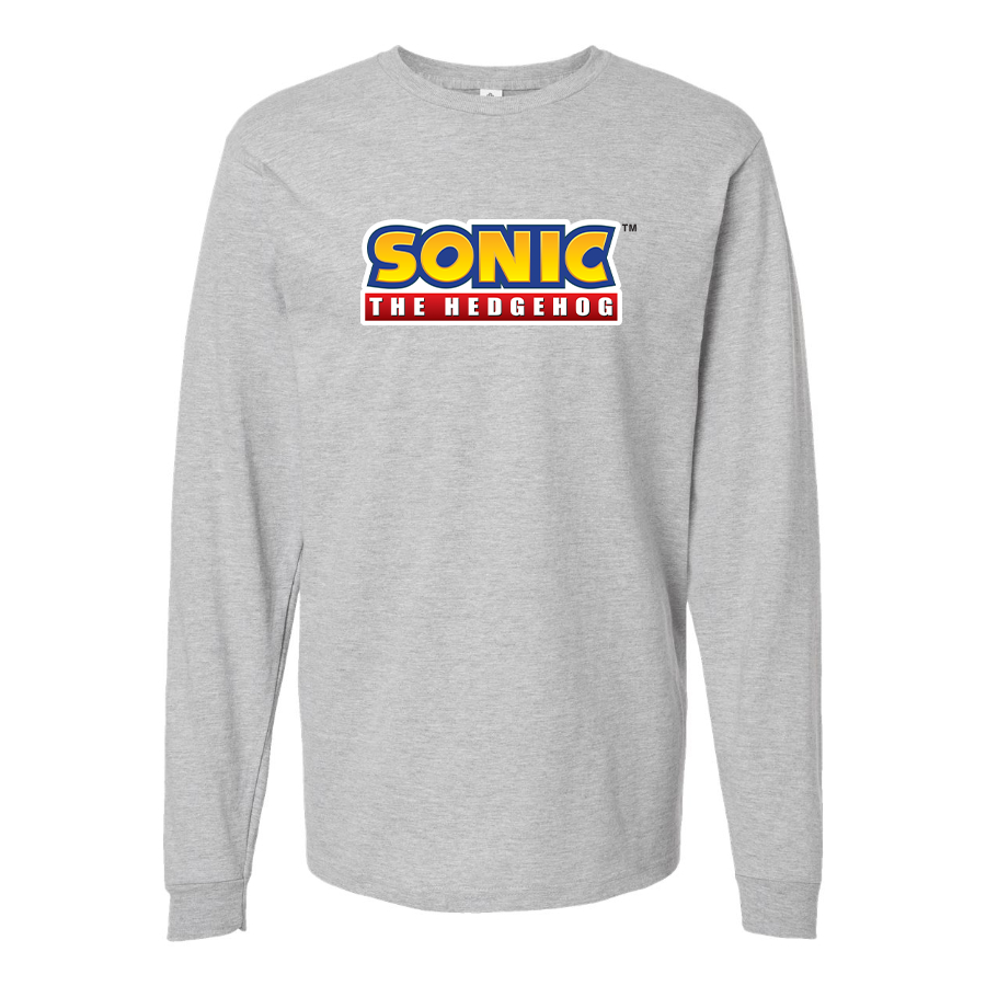 Men's Sonic The Hedgehog Cartoon Long Sleeve T-Shirt