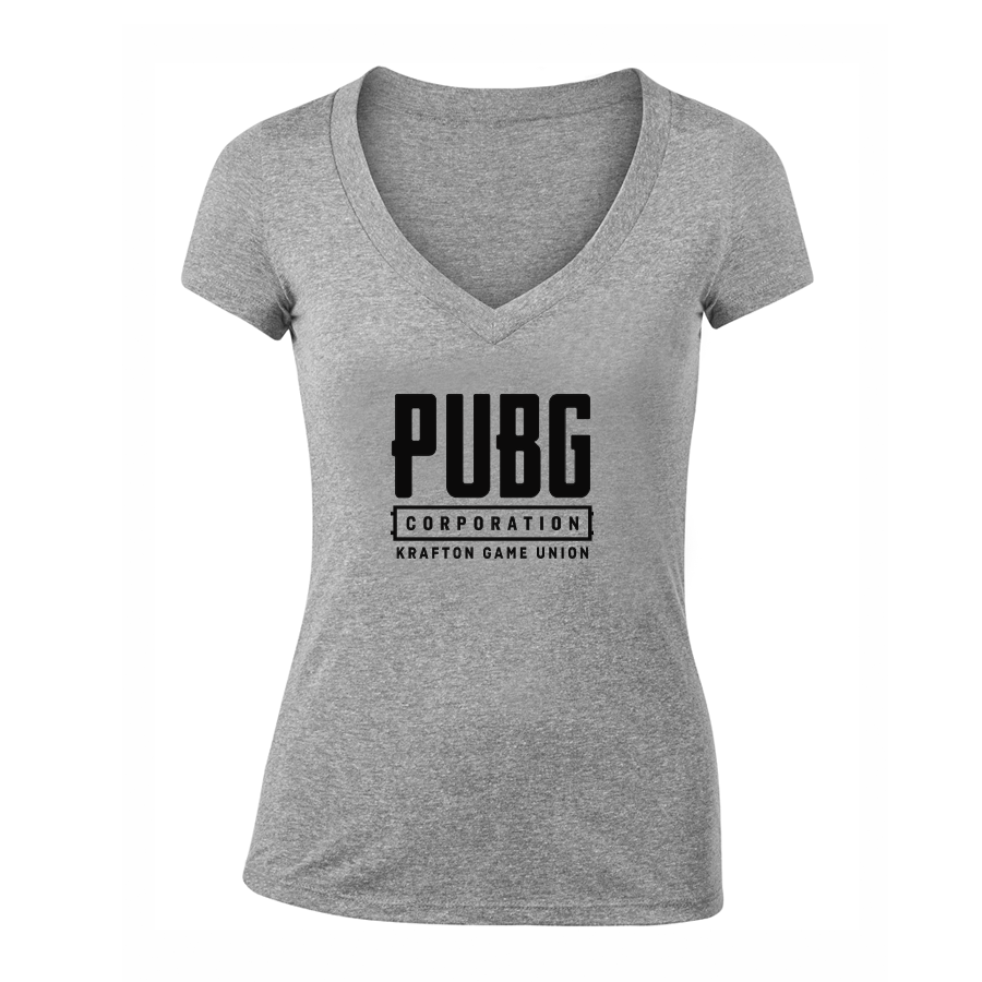 Women's PUBG Multiplayer Shooting Game V-Neck T-Shirt