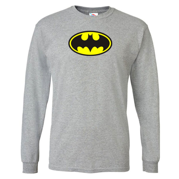Men's DC Comics Batman Superhero Long Sleeve T-Shirt
