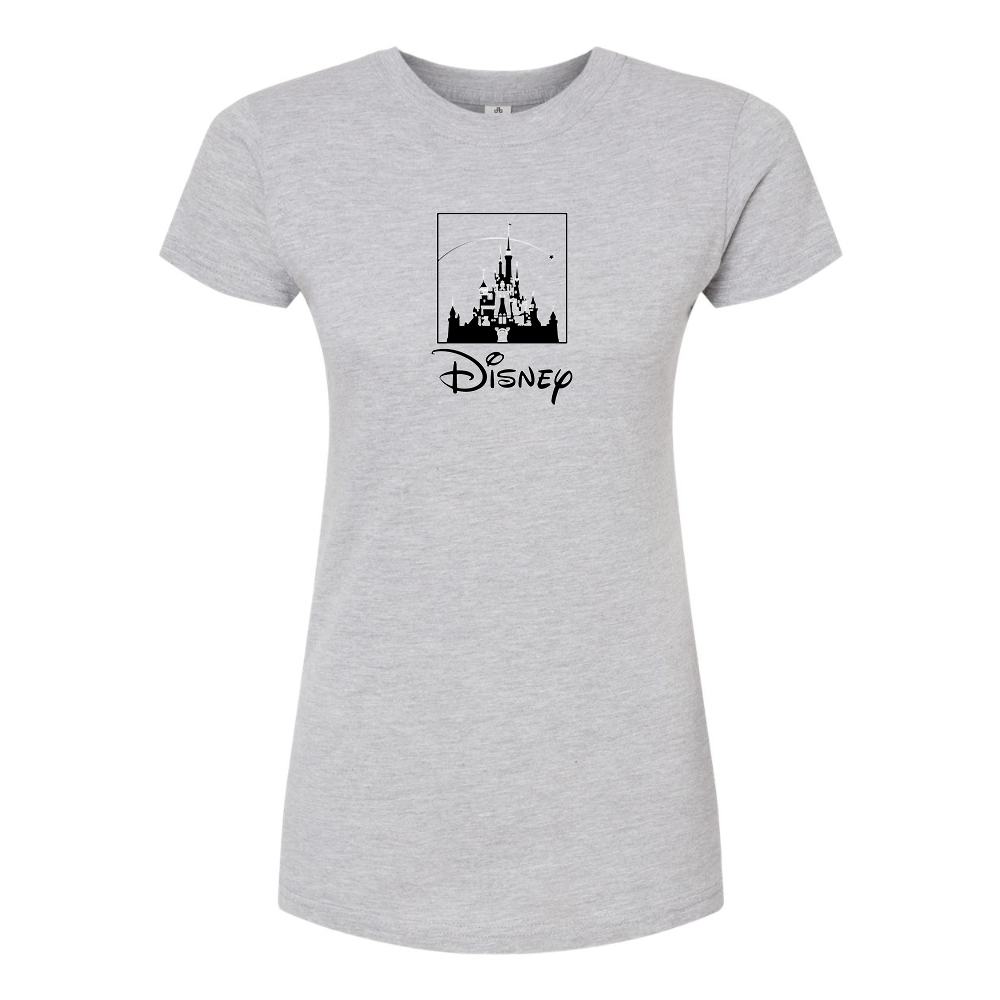 Women's Walt Disney Cartoon  Round Neck T-Shirt