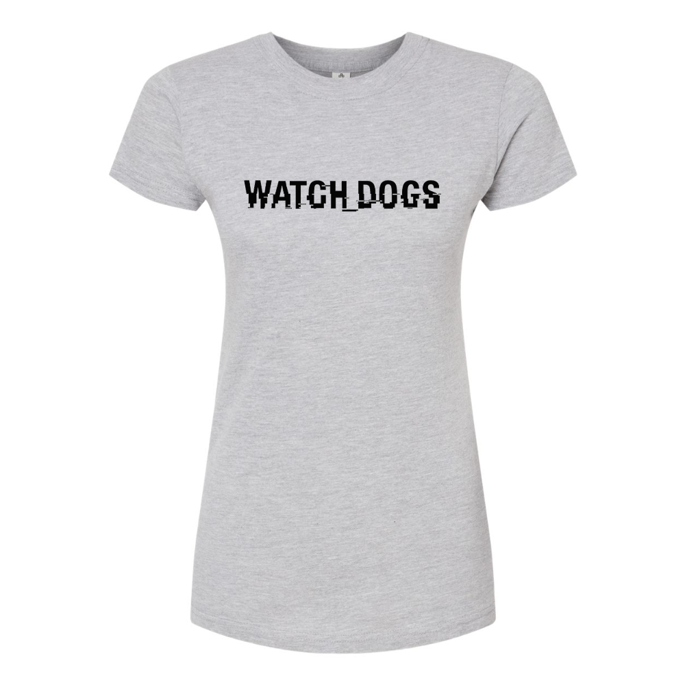 Women's Watch Dogs Video Game Round Neck T-Shirt