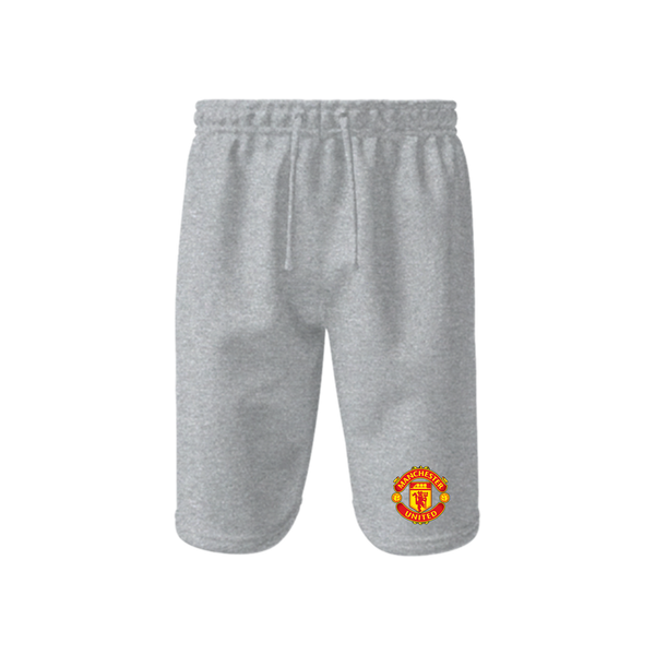 Men's Manchester United Soccer Athletic Fleece Shorts
