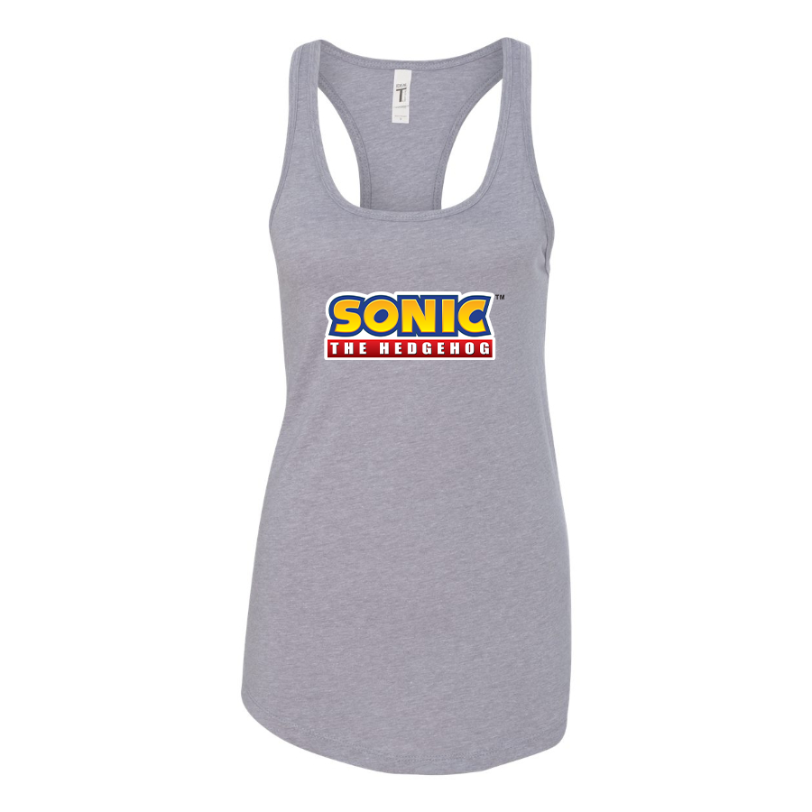 Women's Sonic The Hedgehog Cartoon Racerback Tank Top