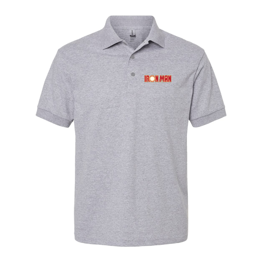 Men's Iron Man Marvel Superhero Dry Blend Polo