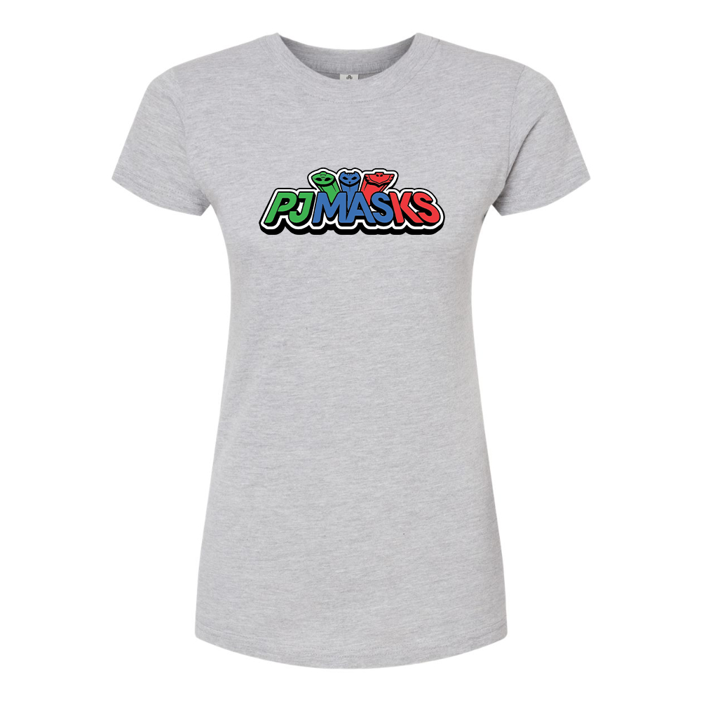 Women's PJ Masks Cartoon Round Neck T-Shirt