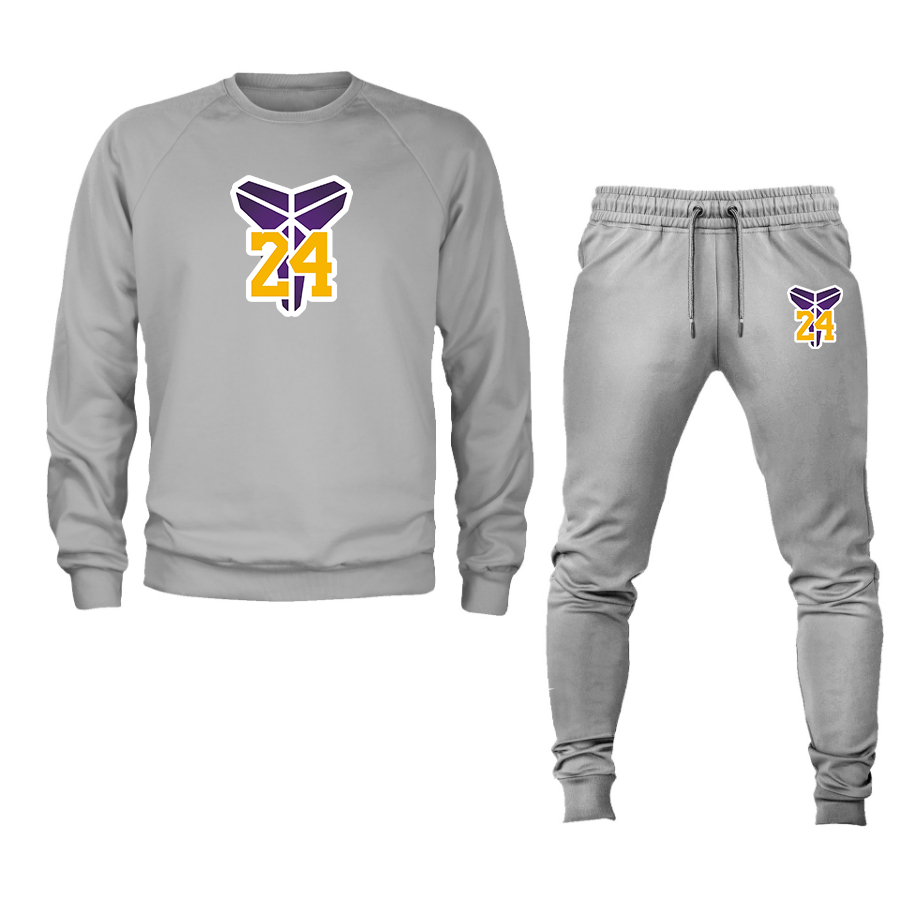 Men's Kobe Bryant Mamba 24 Crewneck Sweatshirt Joggers Suit