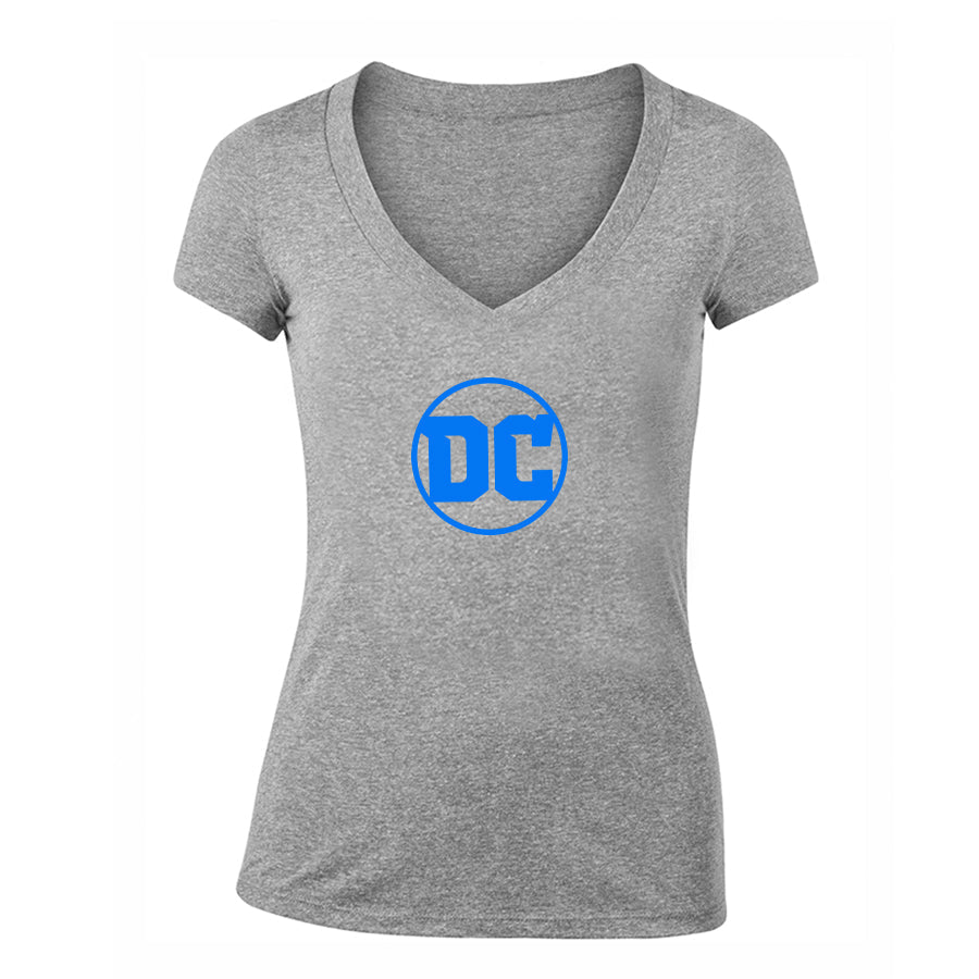 Women's DC Comics Superhero V-Neck T-Shirt