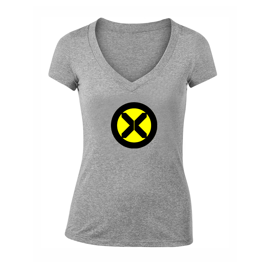 Women's X-Men Marvel Comics Superhero V-Neck T-Shirt