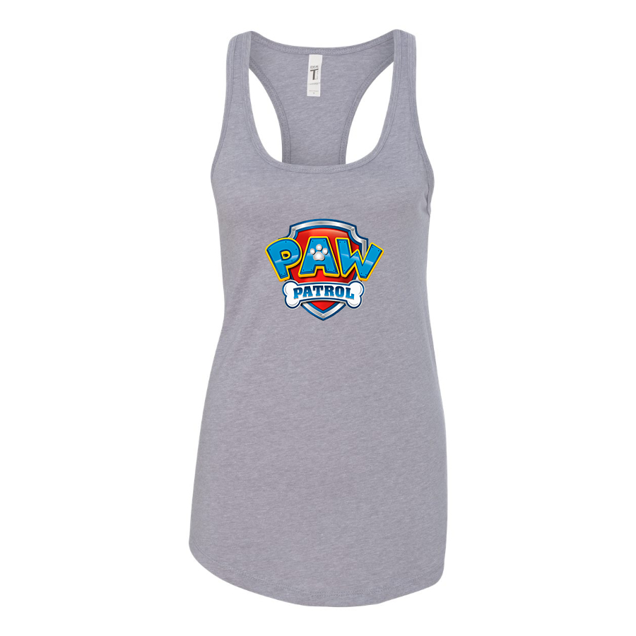 Women's Paw Patrol Cartoon Racerback Tank Top