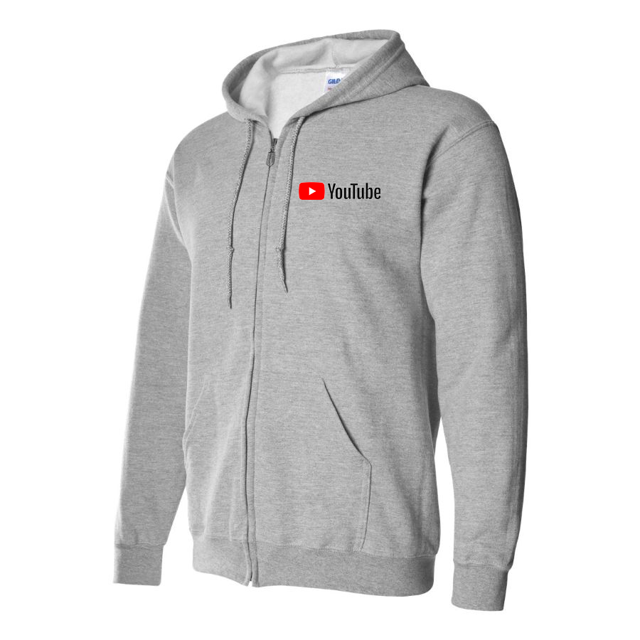 Men's YouTube Social Video Steaming Zipper Hoodie