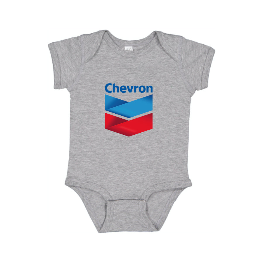 Chevron Gas Station  Baby Romper Onesie