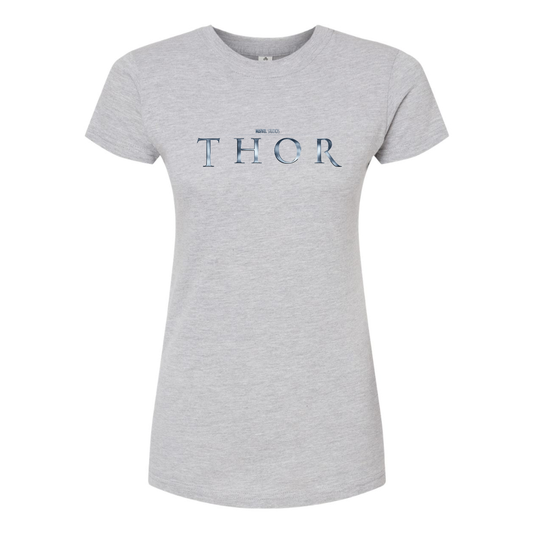 Women's Thor Marvel Superhero Round Neck T-Shirt