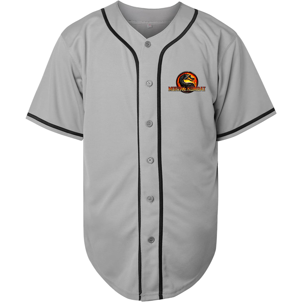 Men's Mortal Kombat Game Baseball Jersey