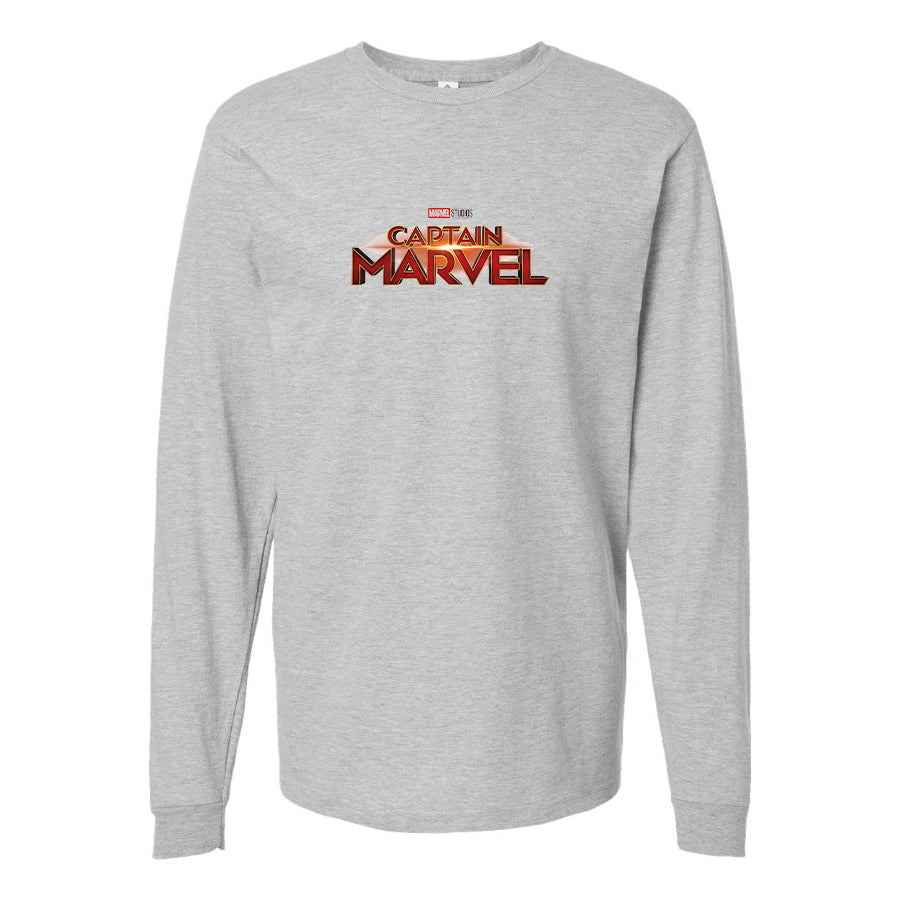 Youth Kids Captain Marvel Superhero  Long Sleeve T-Shirt