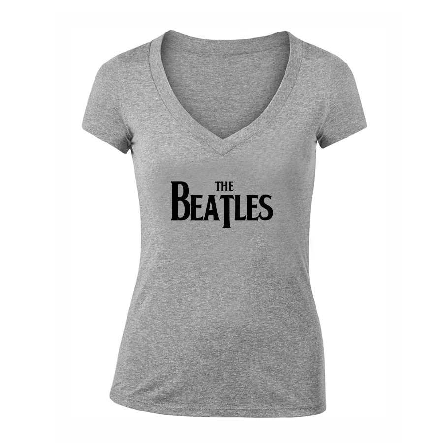 Women's The Beatles Music V-Neck T-Shirt