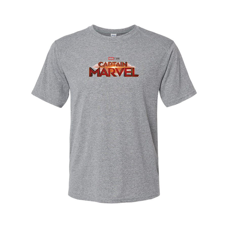 Youth Kids Captain Marvel Superhero  Performance T-Shirt