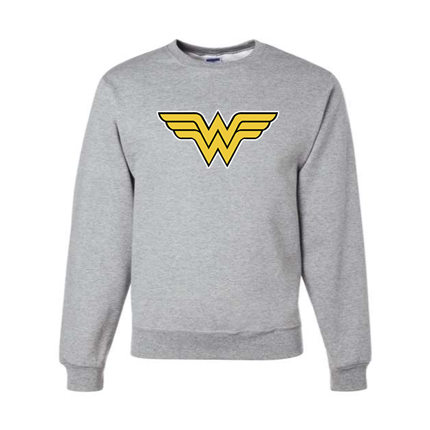 Men's Wonder Woman Superhero Crewneck Sweatshirt