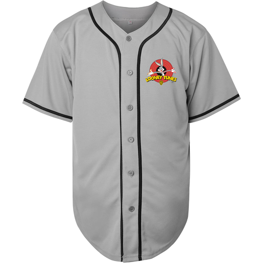 Men's Looney Tunes Warner Brothers Cartoon Baseball Jersey