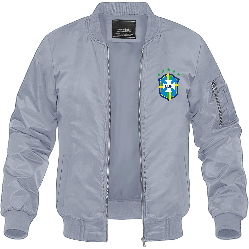 Men's Brazil National Soccer Team Lightweight Bomber Jacket