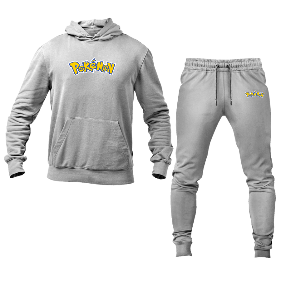 Men's Pokemon Cartoon Hoodie Joggers Set