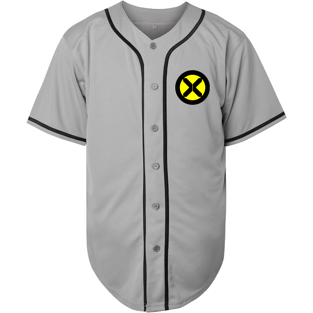 Men's X-Men Marvel Comics Superhero Baseball Jersey