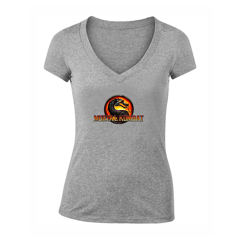 Women's Mortal Kombat Game V-Neck T-Shirt