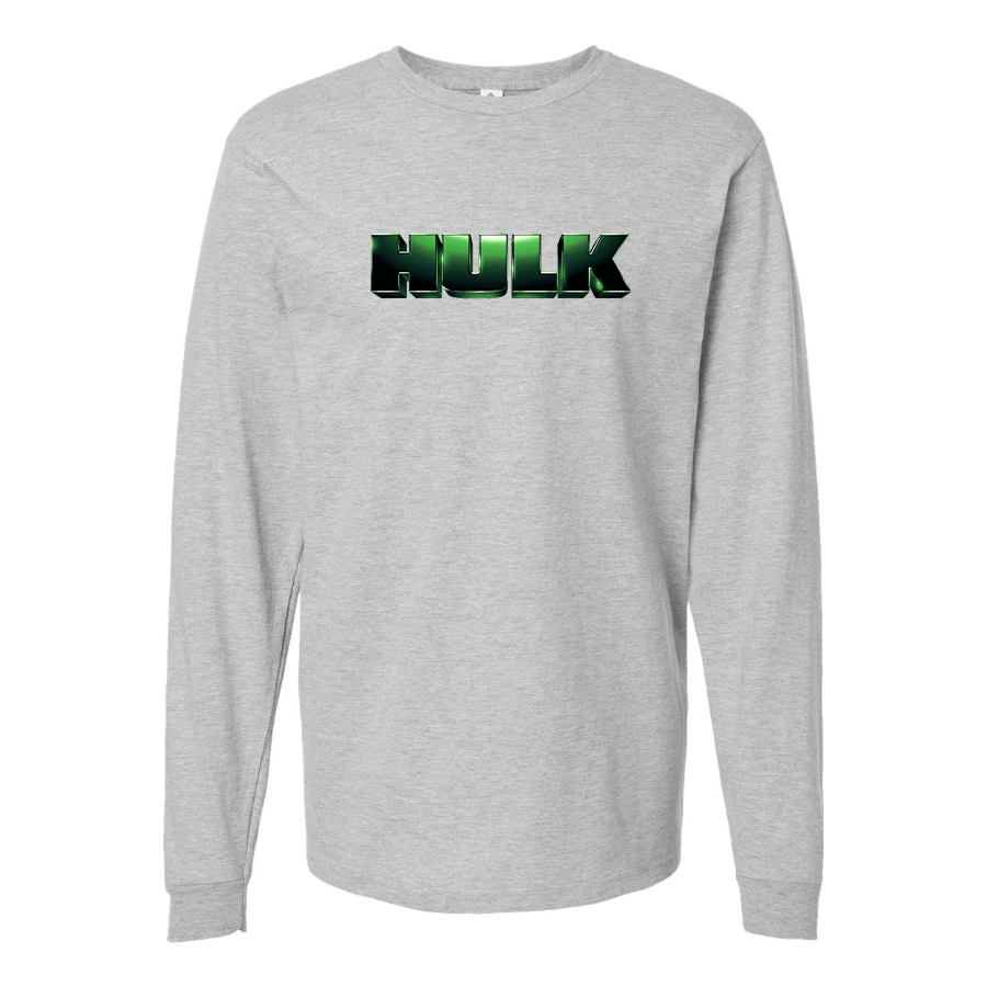 Men's The Hulk Marvel Superhero Long Sleeve T-Shirt