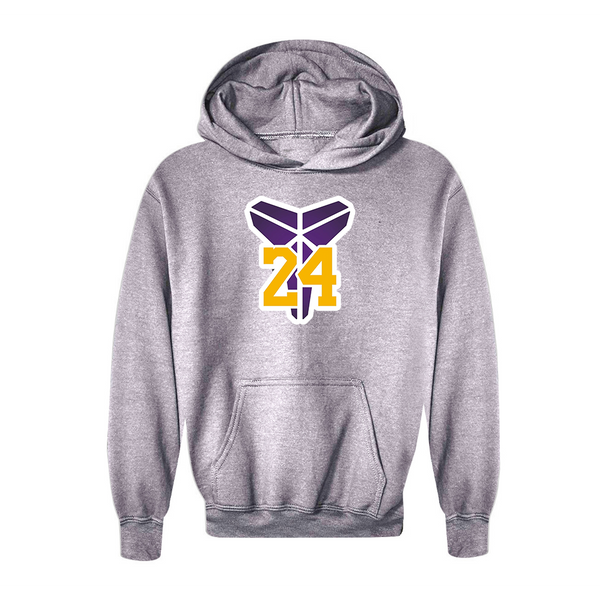 Youth Kids Kobe Bryant Mamba 24 Pullover Hoodie