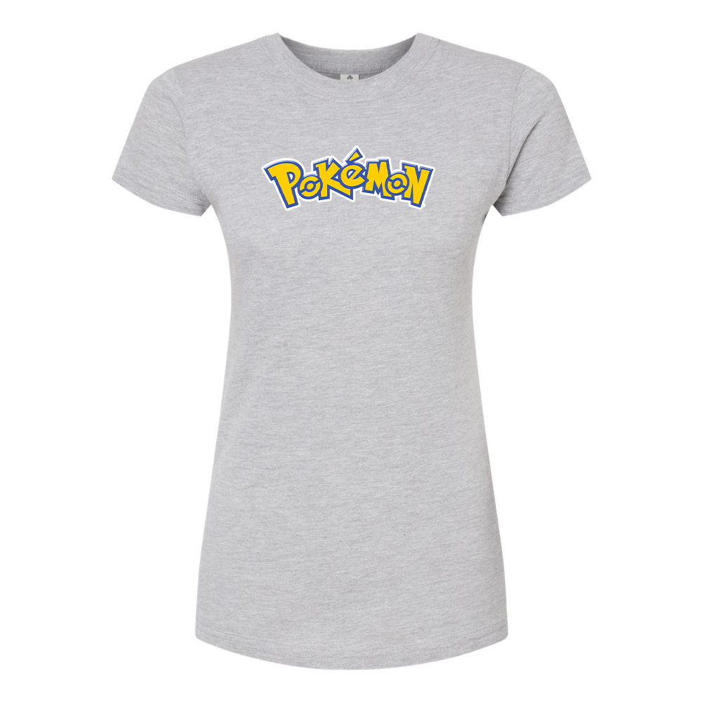 Women's Pokemon Cartoon Round Neck T-Shirt