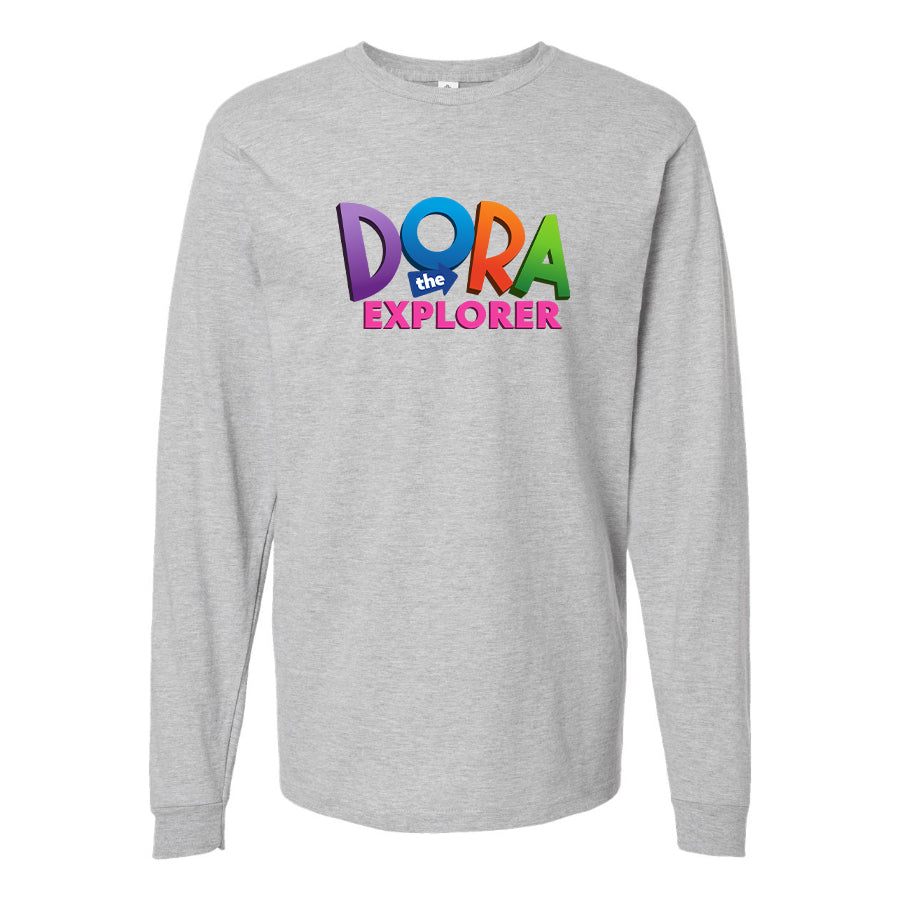 Men's Dora The Explorer Cartoon Long Sleeve T-Shirt