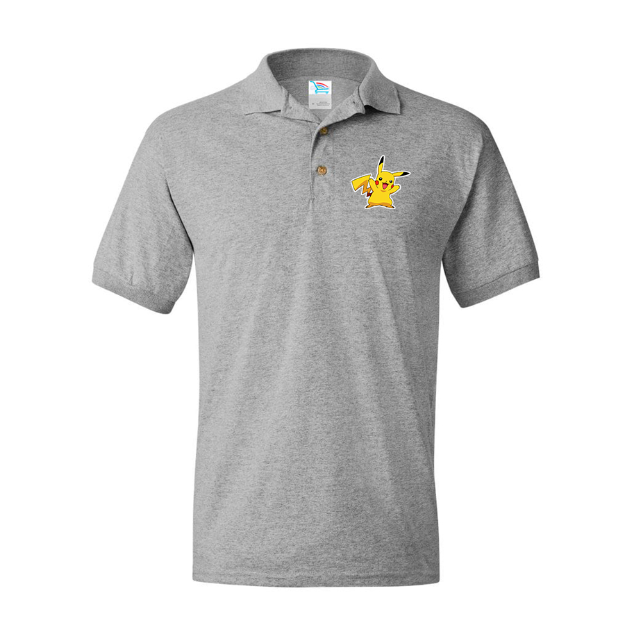 Men's Pikachu Cartoon Dry Blend Polo