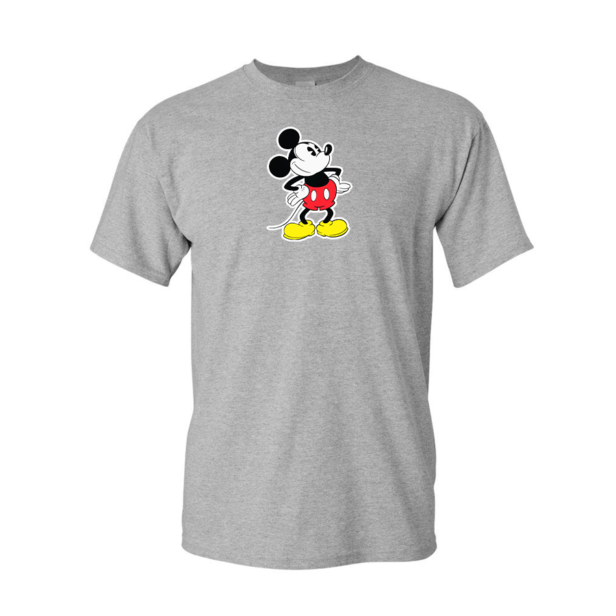 Men's Mickey Mouse Cartoon Cotton T-Shirt