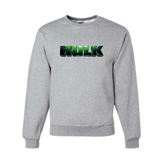 Men's The Hulk Marvel Superhero Crewneck Sweatshirt