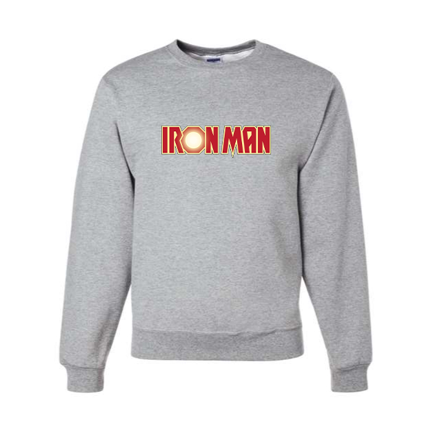 Men's Iron Man Marvel Superhero Crewneck Sweatshirt