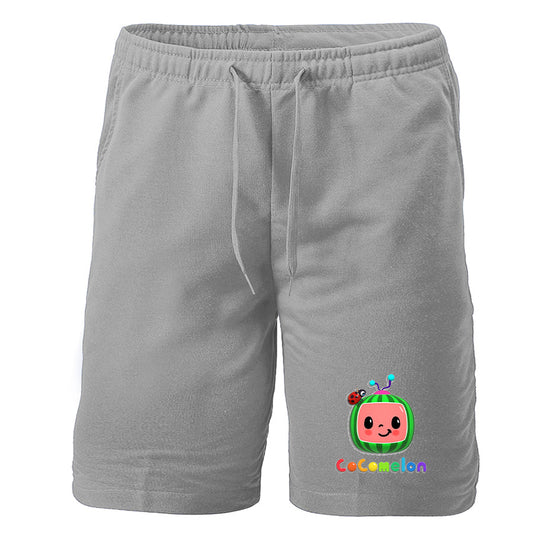 Men's Cocomelon Cartoon Athletic Fleece Shorts