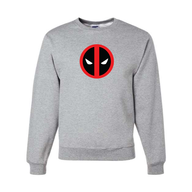 Men's Deadpool Marvel Superhero Crewneck Sweatshirt