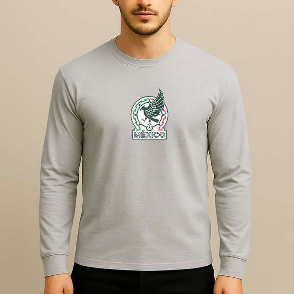 Men’s Mexico Soccer Long Sleeve T-Shirt