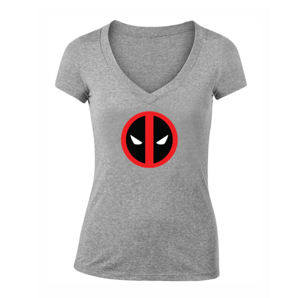 Women's Deadpool Marvel Superhero V-Neck T-Shirt