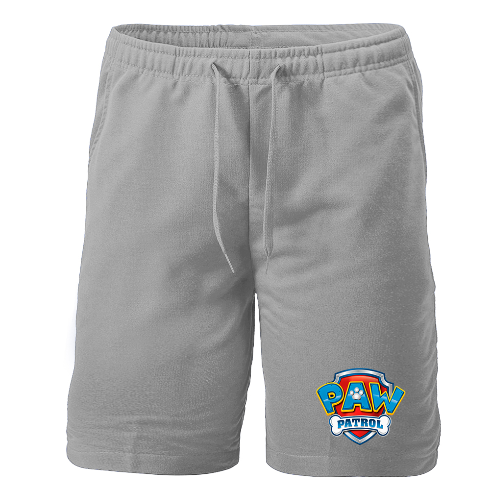 Men's Paw Patrol Cartoon Athletic Fleece Shorts