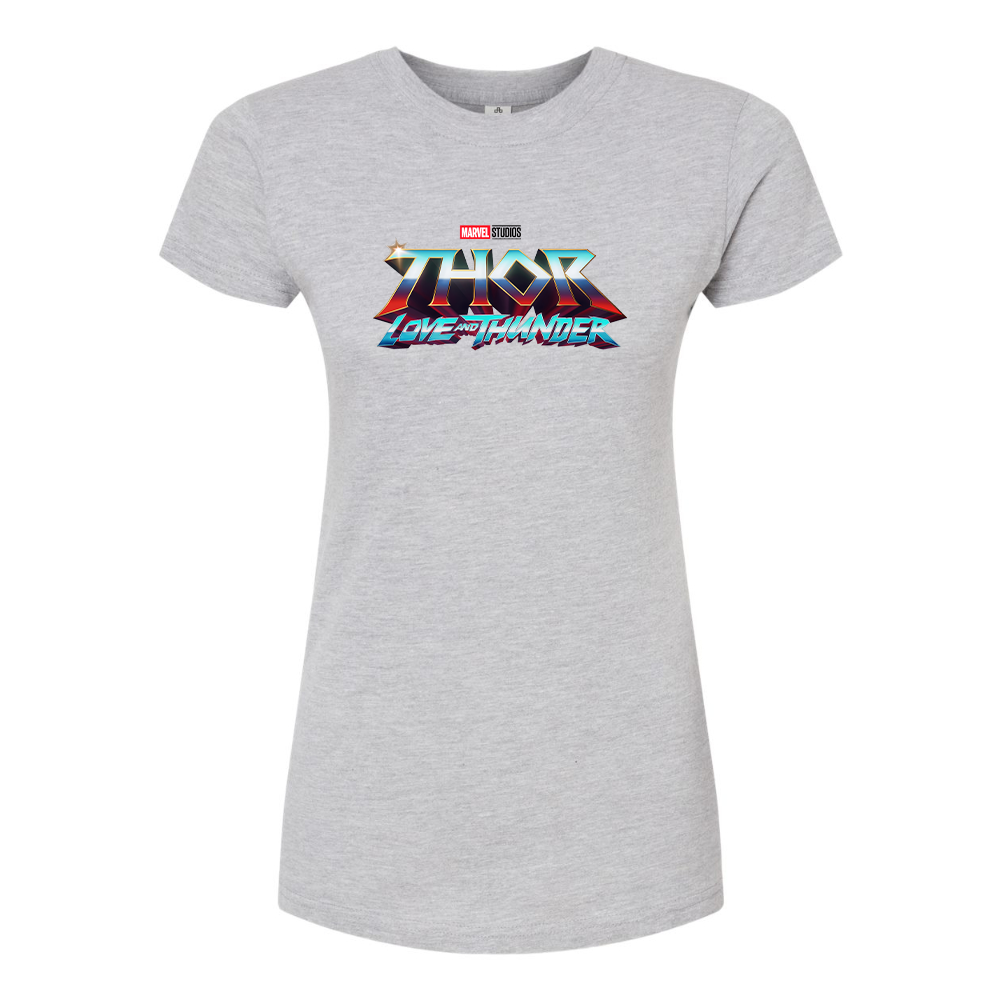 Women's Thor Love & Thunder Superhero  Round Neck T-Shirt