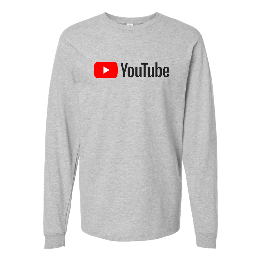 Men's YouTube Social Video Steaming Long Sleeve T-Shirt