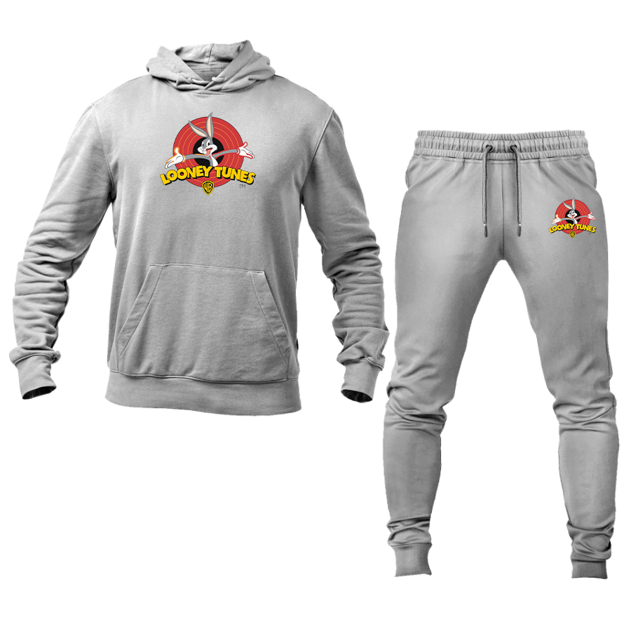 Men's Looney Tunes Warner Brothers Cartoon Hoodie Joggers Set