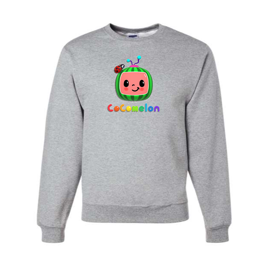 Men's Cocomelon Cartoon Crewneck Sweatshirt