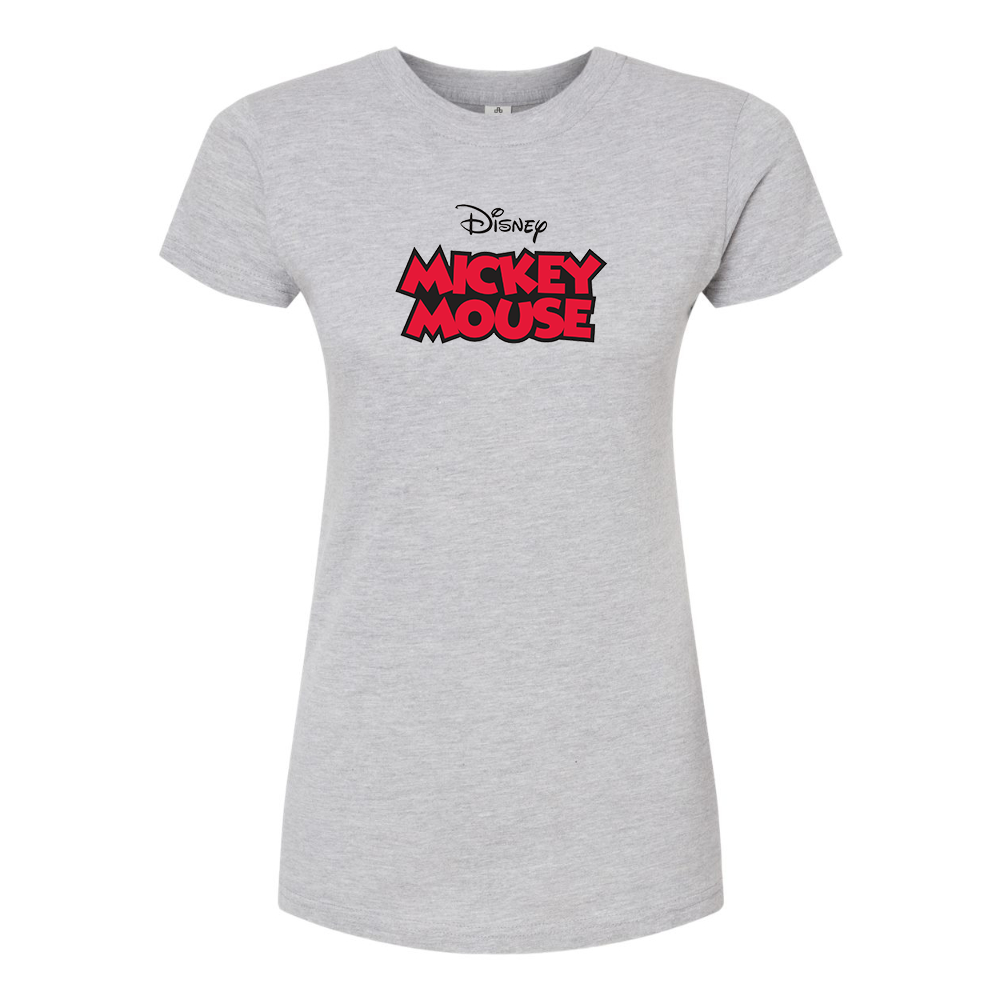 Women's Mickey Mouse Disney Round Neck T-Shirt