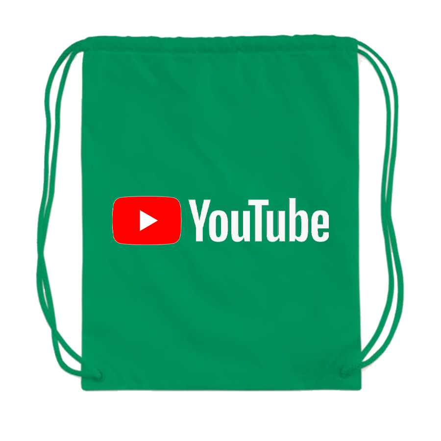 YouTube Social Video Steaming Drawstring Bag