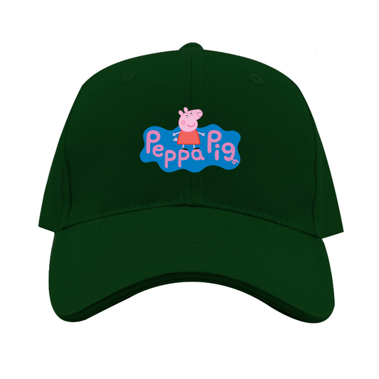 Pegga Pig Cartoon Dad Baseball Cap Hat
