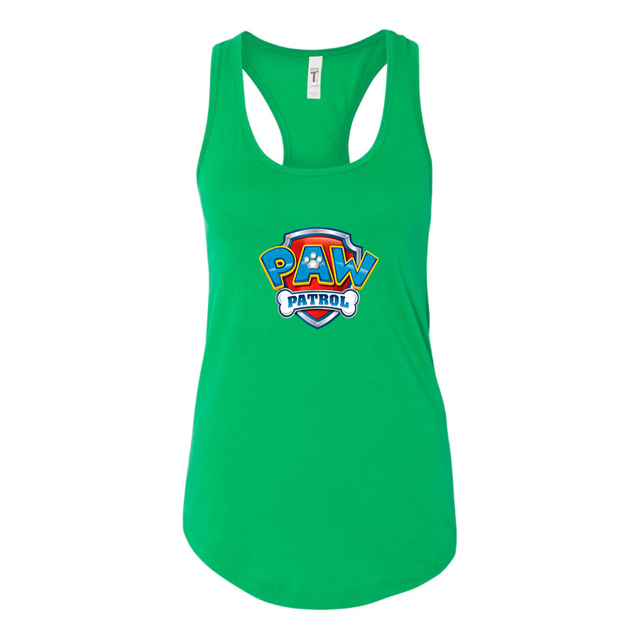 Women's Paw Patrol Cartoon Racerback Tank Top